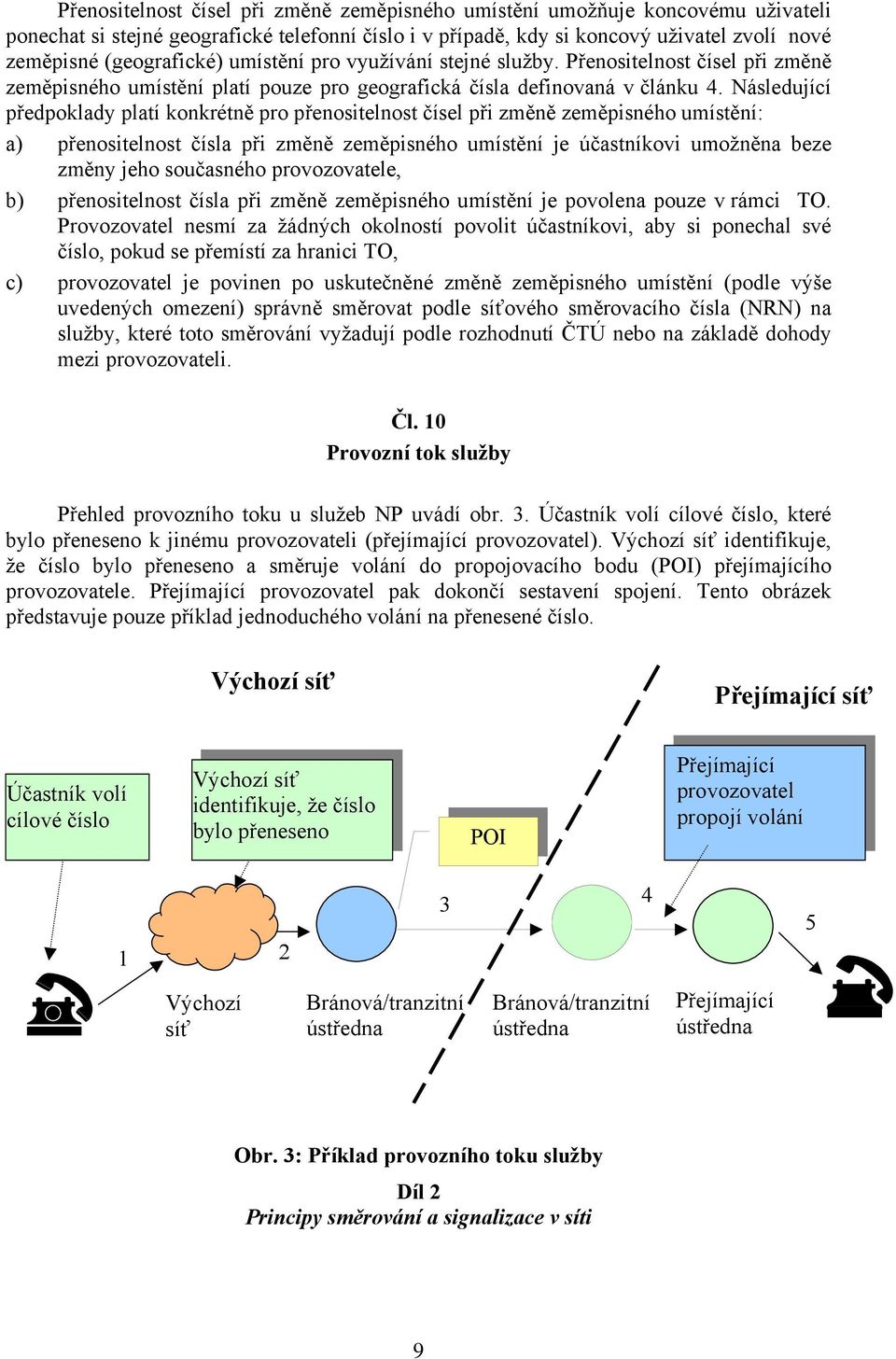 Následující předpoklady platí konkrétně pro přenositelnost čísel při změně zeměpisného umístění: a) přenositelnost čísla při změně zeměpisného umístění je účastníkovi umožněna beze změny jeho