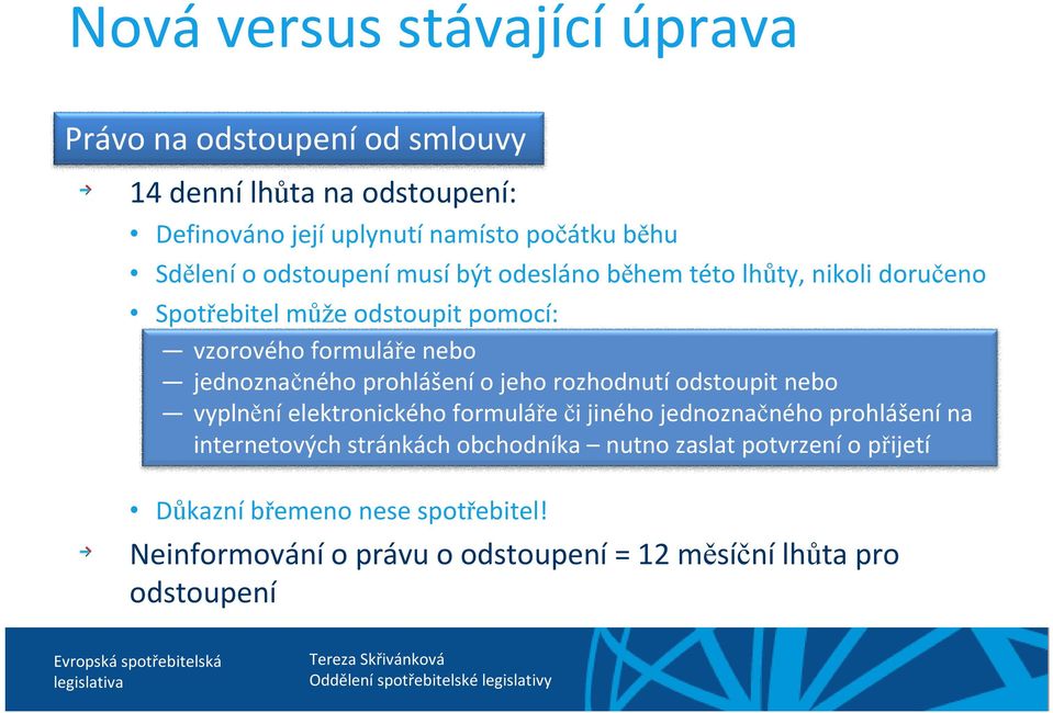 jednoznačného prohlášenío jeho rozhodnutíodstoupit nebo vyplněníelektronického formuláře či jiného jednoznačného prohlášenína