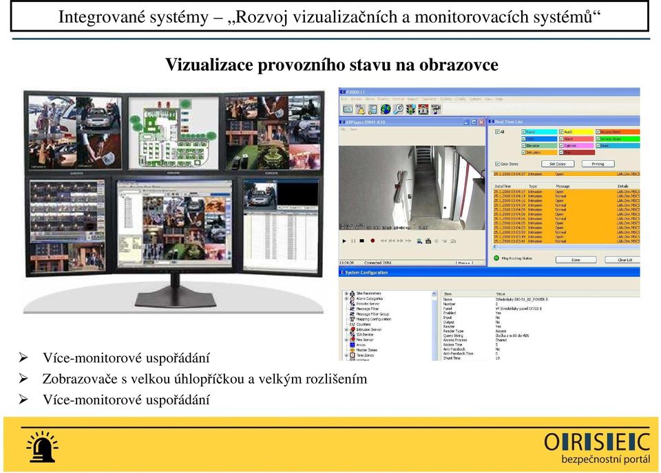 na obrazovce Více-monitorové uspořádání Zobrazovače s