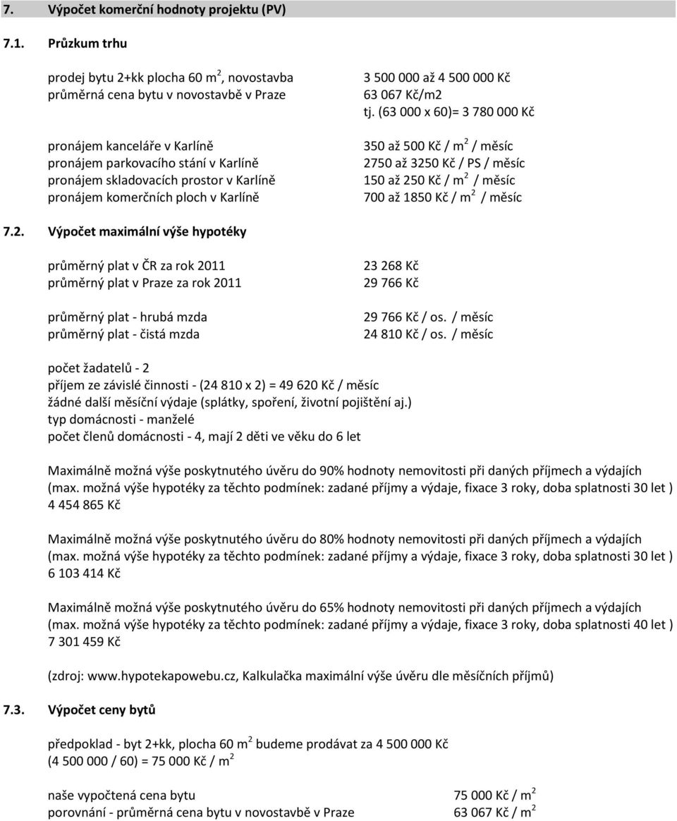 Karlíně pronájem komerčních ploch v Karlíně 3 500 000 až 4 500 000 Kč 63 067 Kč/m2 tj.