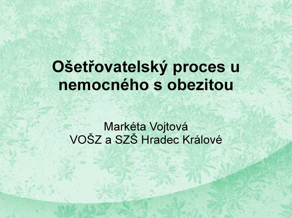 obezitou Markéta
