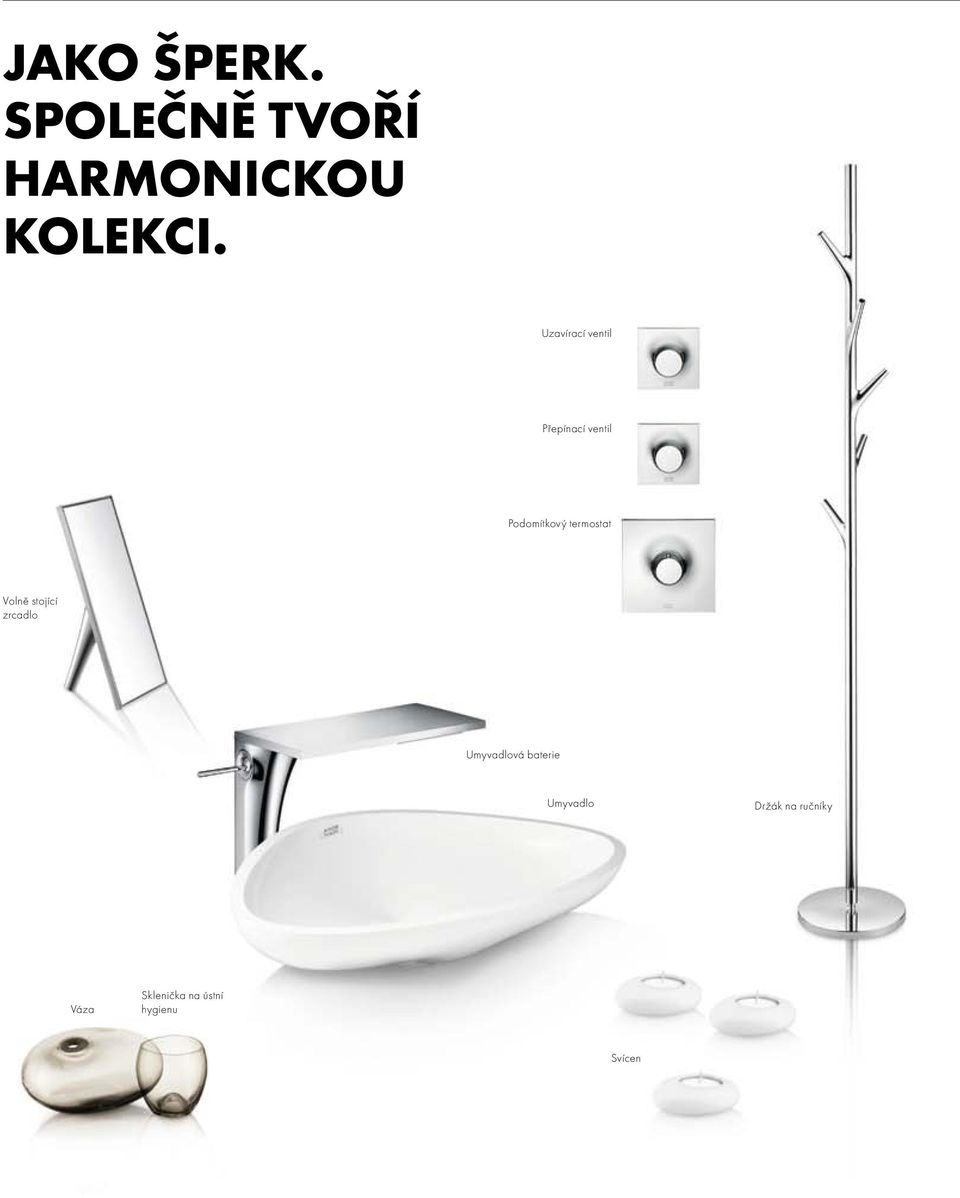termostat Volně stojící zrcadlo Umyvadlová baterie