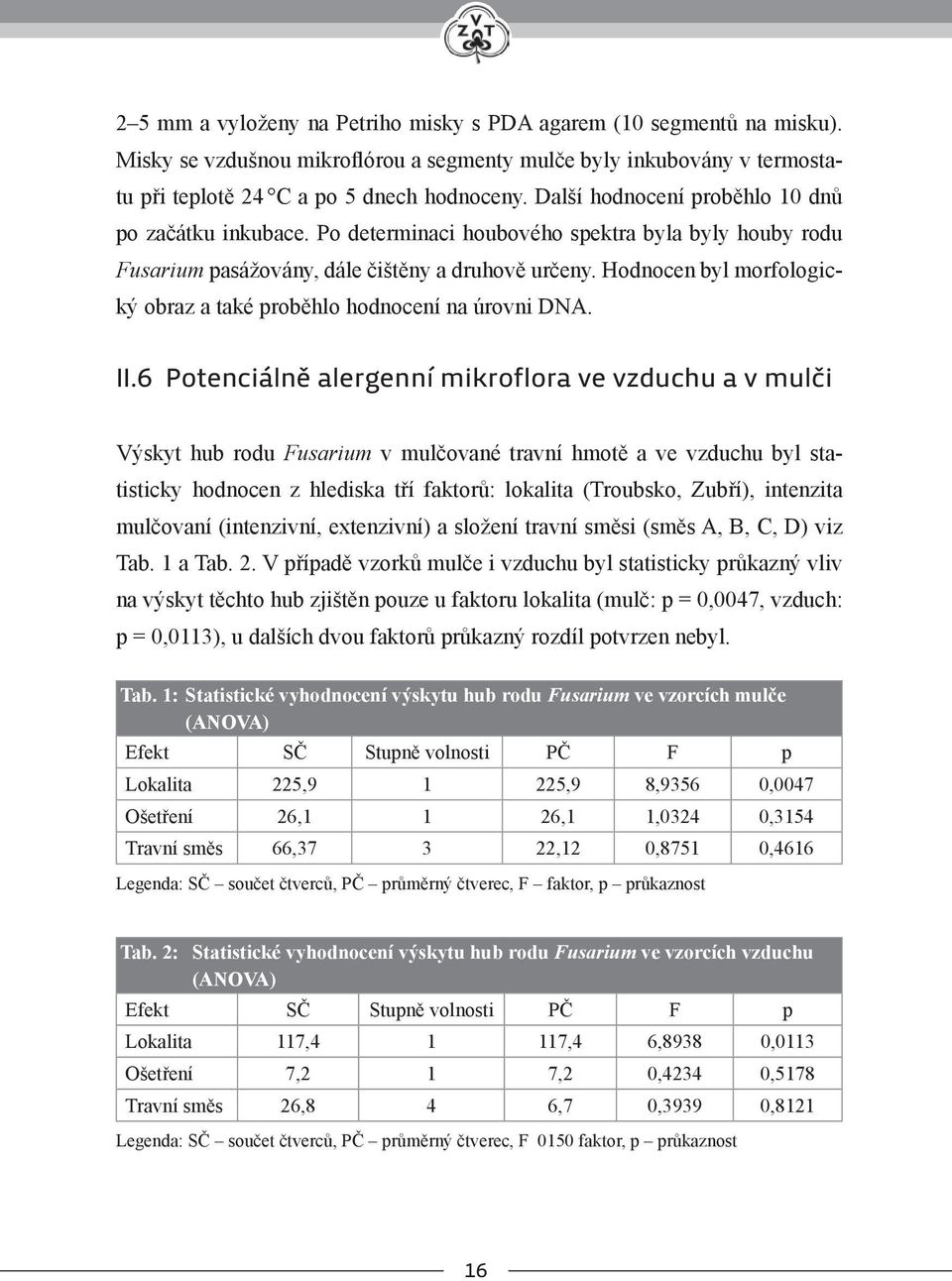 Hodnocen byl morfologický obraz a také proběhlo hodnocení na úrovni DNA. ii.