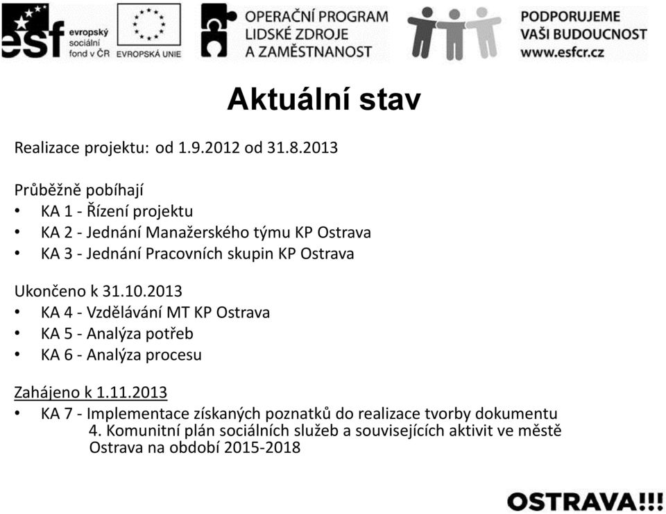 skupin KP Ostrava Ukončeno k 31.10.