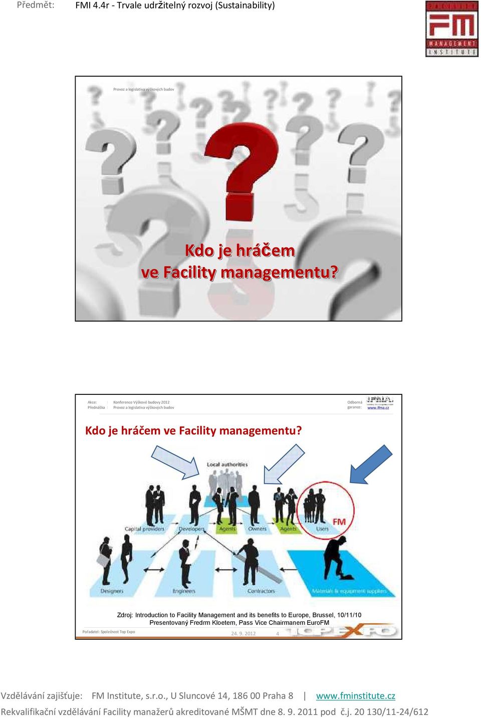 Zdroj: Introduction to Facility Management and its benefits to