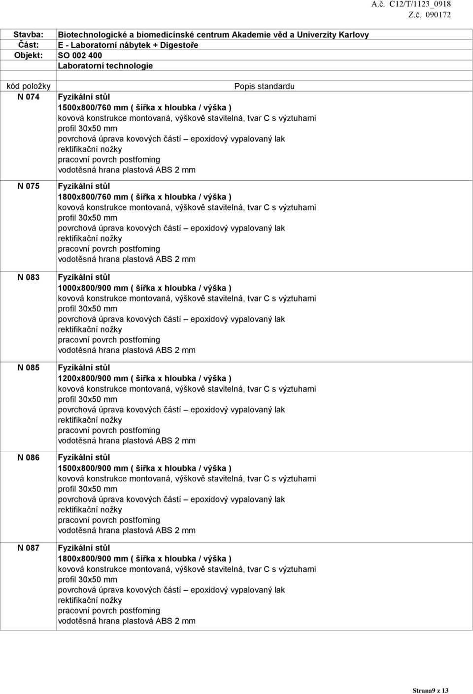 ), tvar C s výztuhami 1200x800/900 mm ( šířka x hloubka / výška ), tvar C s výztuhami 1500x800/900 mm (