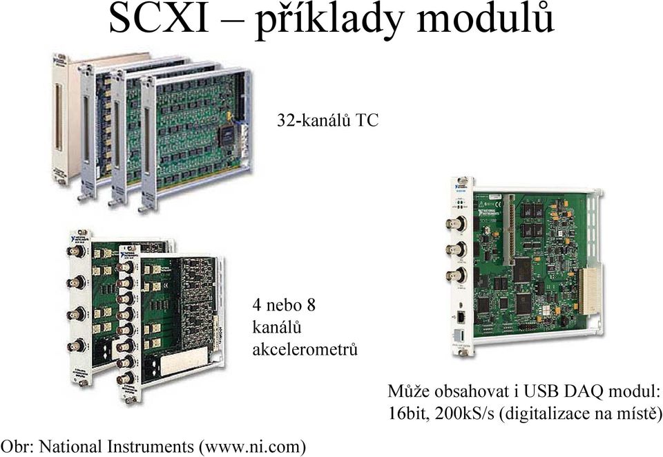 nebo 8 kanálů akcelerometrů Může obsahovat