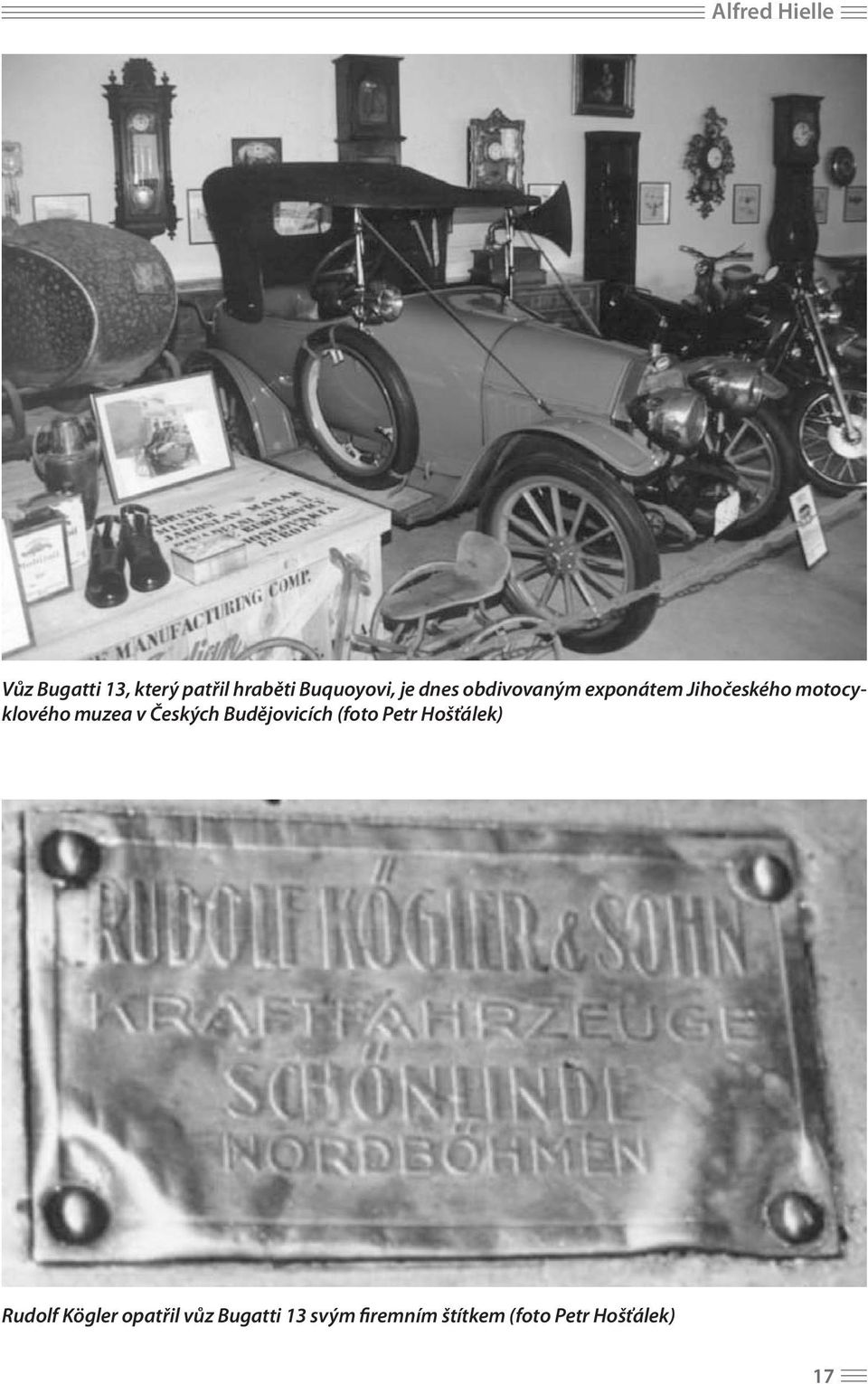 v Českých Budějovicích (foto Petr Hošťálek) Rudolf Kögler