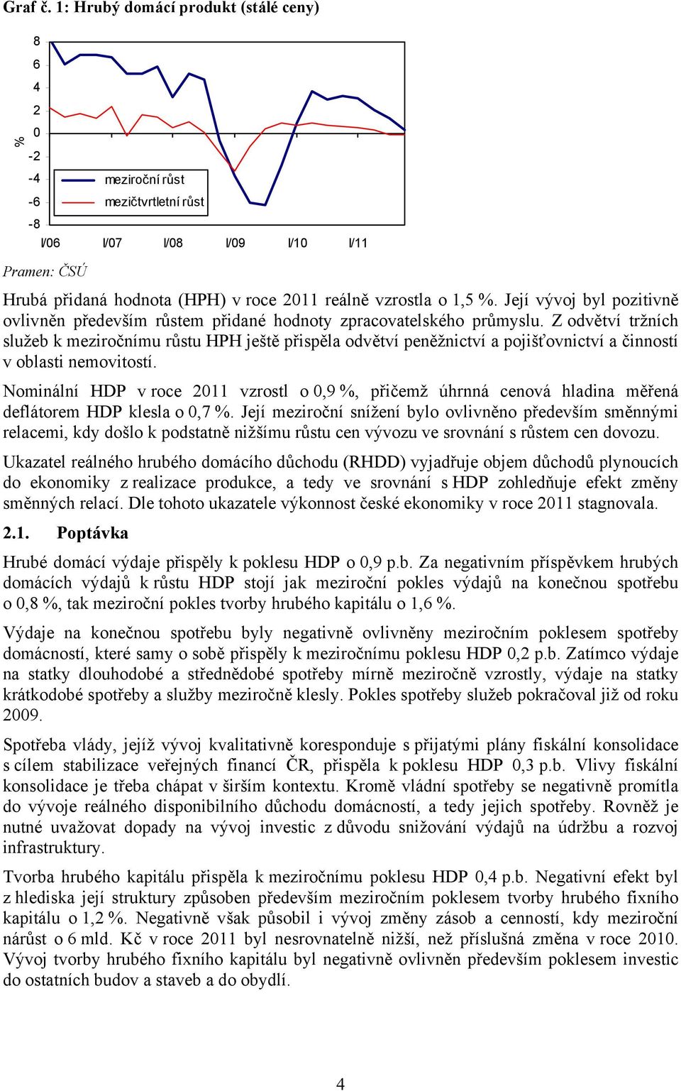 Její vývoj byl pozitivně ovlivněn především růstem přidané hodnoty zpracovatelského průmyslu.