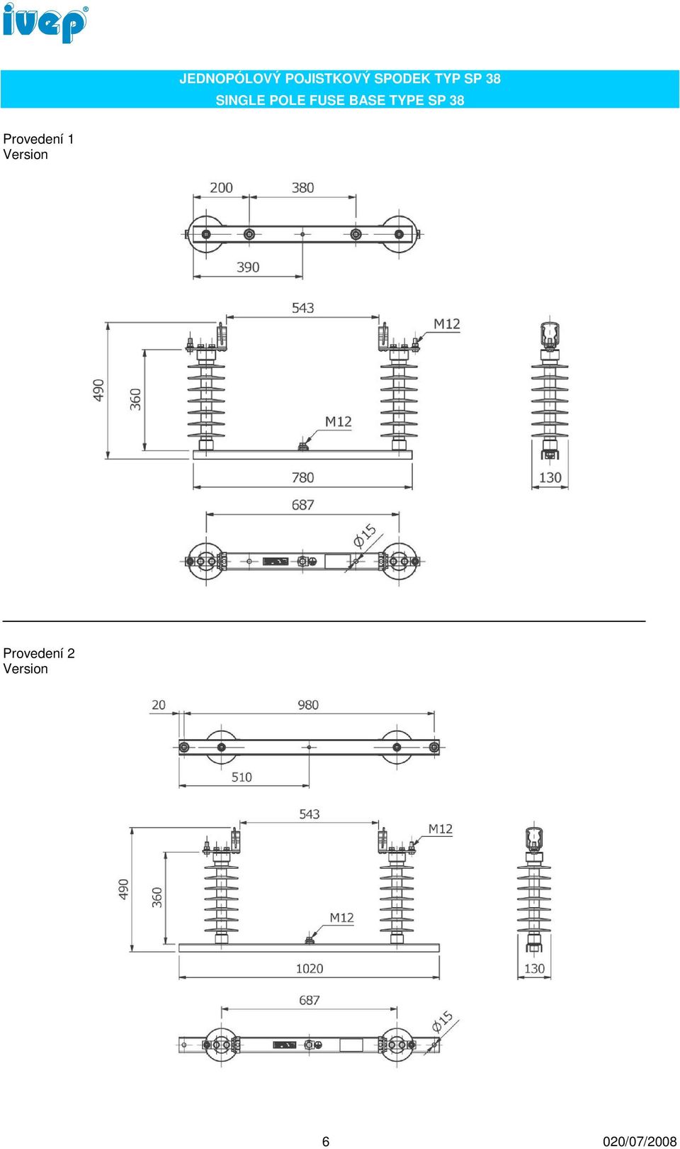 POLE FUSE BASE TYPE SP 38