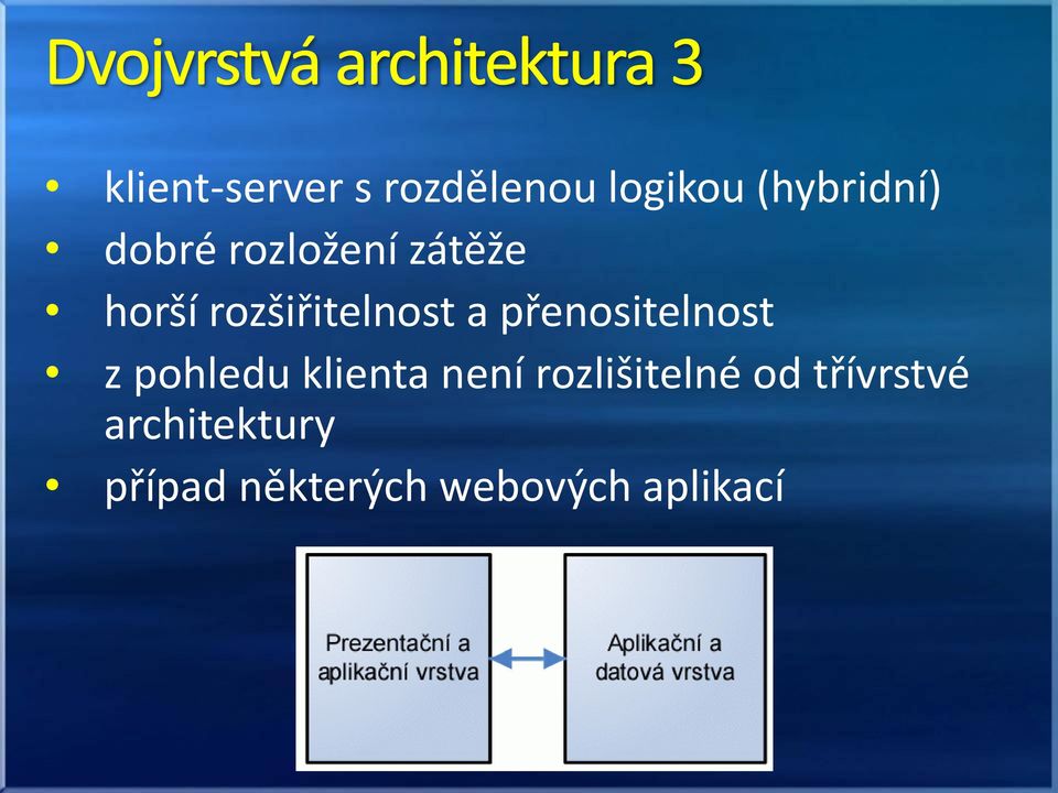 přenositelnost z pohledu klienta není rozlišitelné