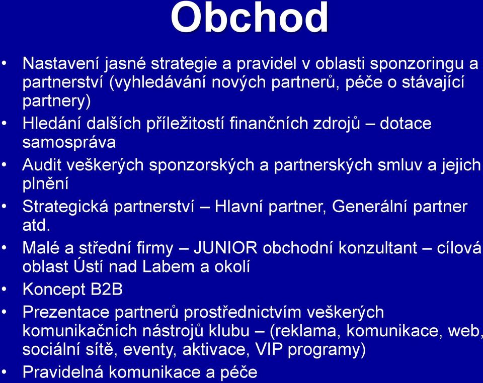 Hlavní partner, Generální partner atd.