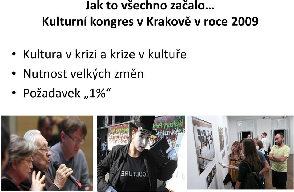 Kultura v krizi a krize v