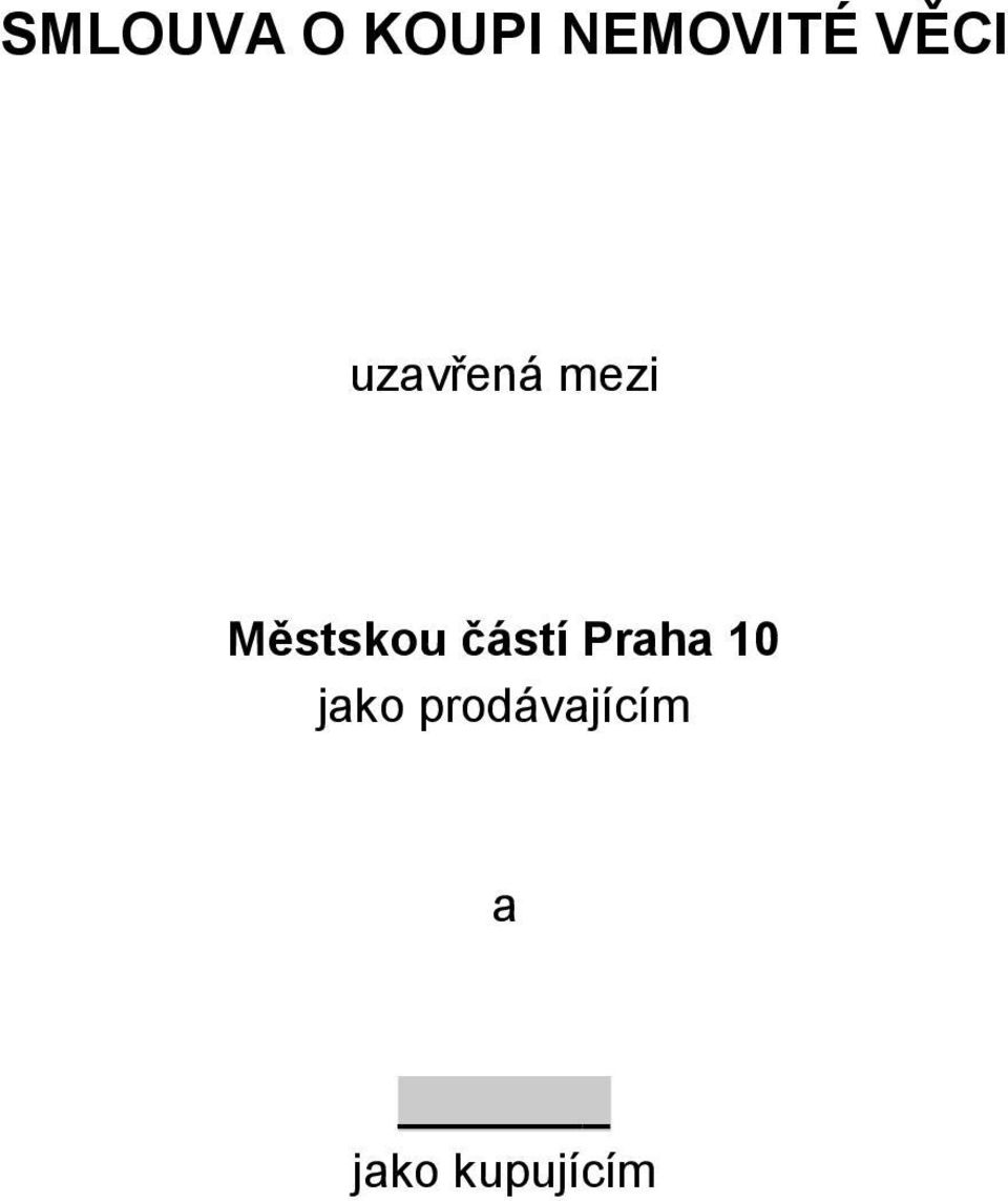 Městskou částí Praha 10