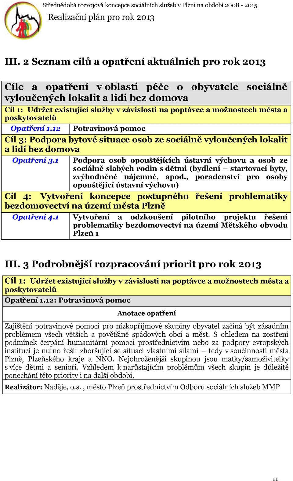 1 Podpora osob opouštějících ústavní výchovu a osob ze sociálně slabých rodin s dětmi (bydlení startovací byty, zvýhodněné nájemné, apod.