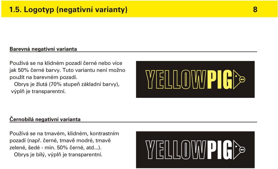 Obrys je žlutá (70% stupeò základní barvy), výplò je transparentní.