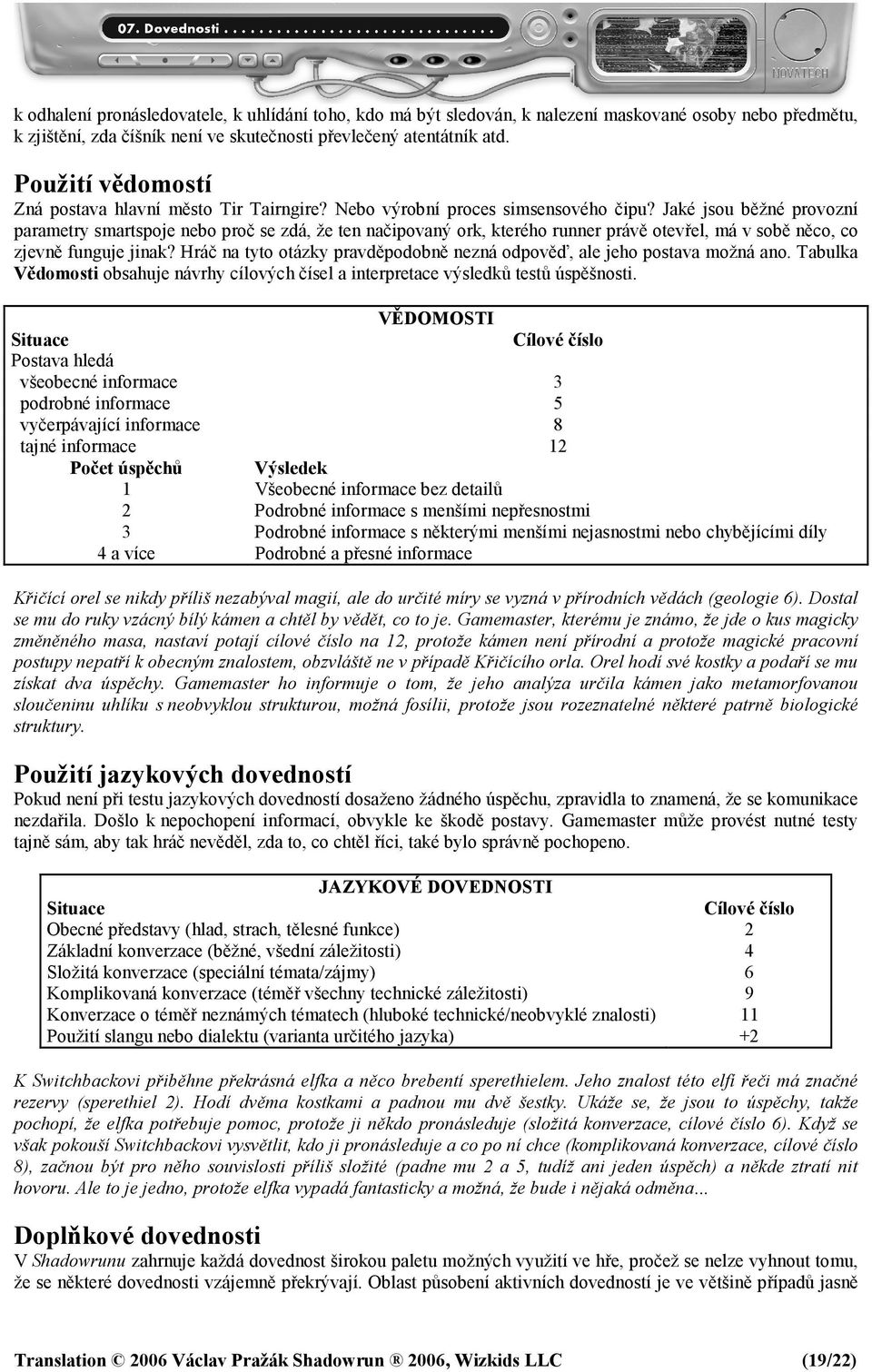 Jaké jsou běžné provozní parametry smartspoje nebo proč se zdá, že ten načipovaný ork, kterého runner právě otevřel, má v sobě něco, co zjevně funguje jinak?