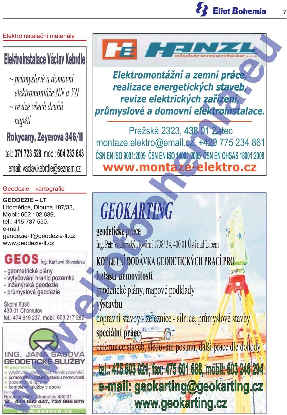 eliw.eli GEOKARTING geodetické práce Ing.