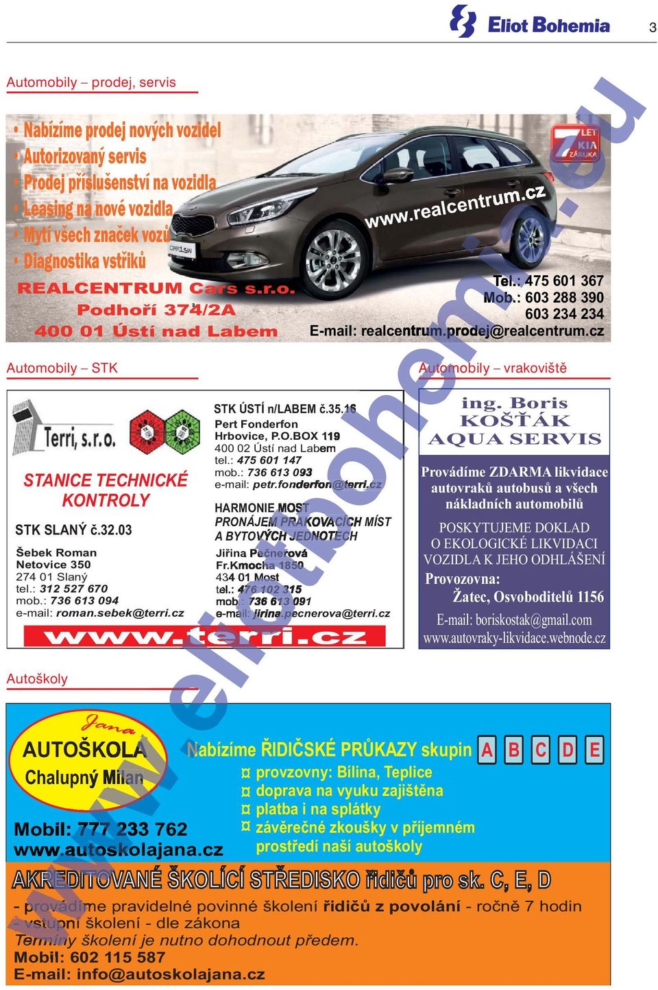 cz HARMONIE MOST PRONÁJEM PRAKOVACÍCH MÍST A BYTOVÝCH JEDNOTECH Jiøina Peènerová Fr.Kmocha 1850 434 01 Most tel.: 476 102 315 mob.: 736 613 091 e-mail: jirina.pecnerova@terri.