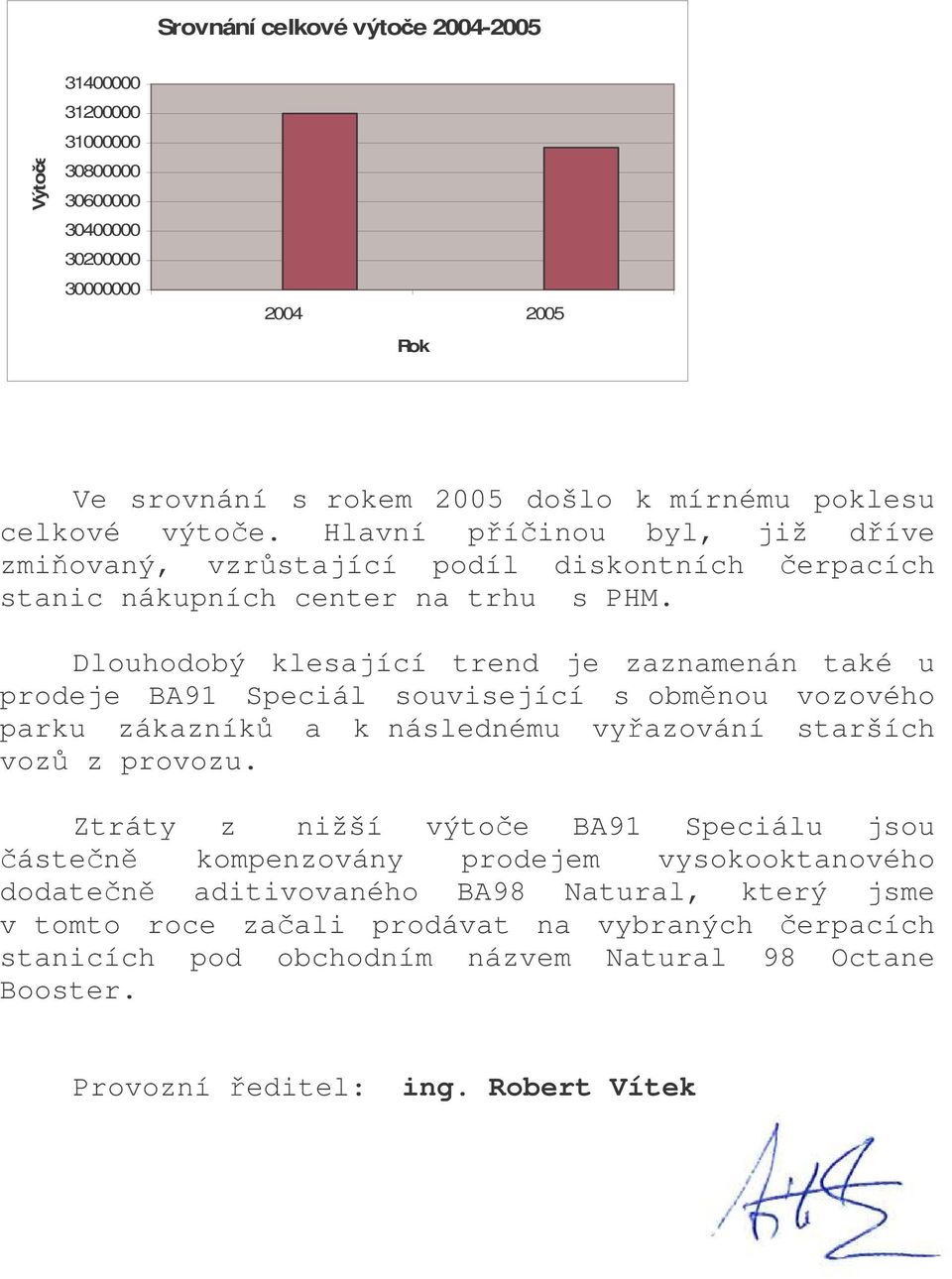 Dlouhodobý klesající trend je zaznamenán také u prodeje BA91 Speciál související s obmnou vozového parku zákazník a k následnému vyazování starších voz z provozu.