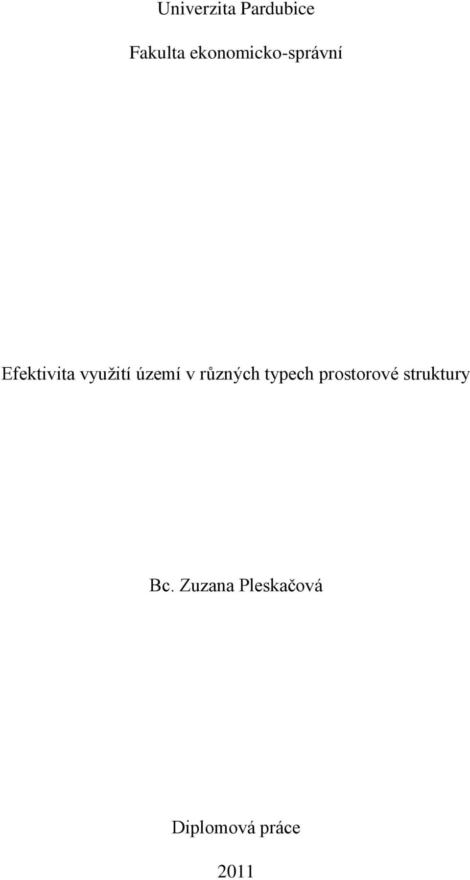 území v různých typech prostorové