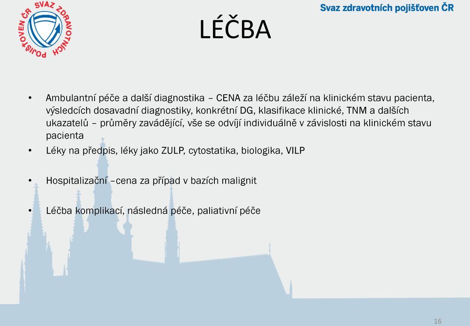 se odvíjí individuálně v závislosti na klinickém stavu pacienta Léky na předpis, léky jako ZULP,