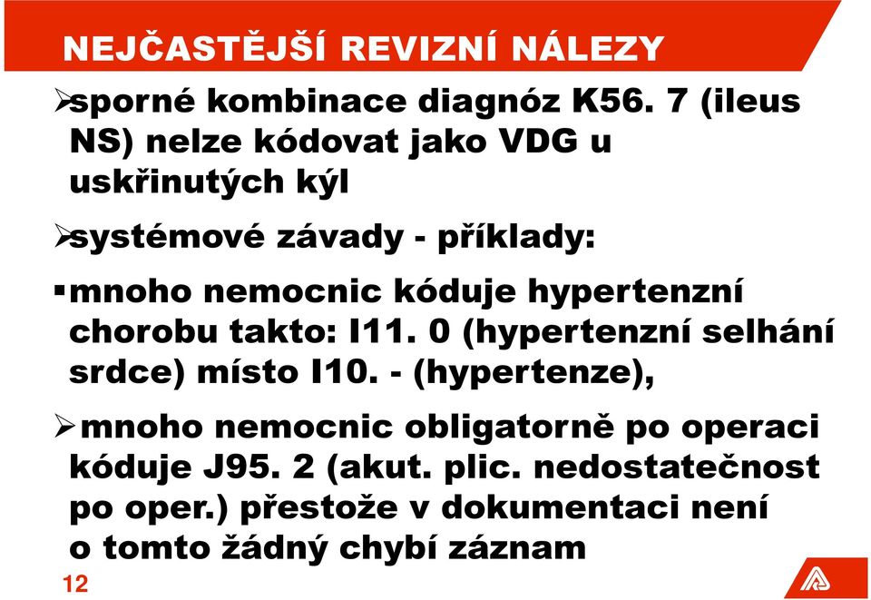 kóduje hypertenzní chorobu takto: I11. 0 (hypertenzní selhání srdce) místo I10.