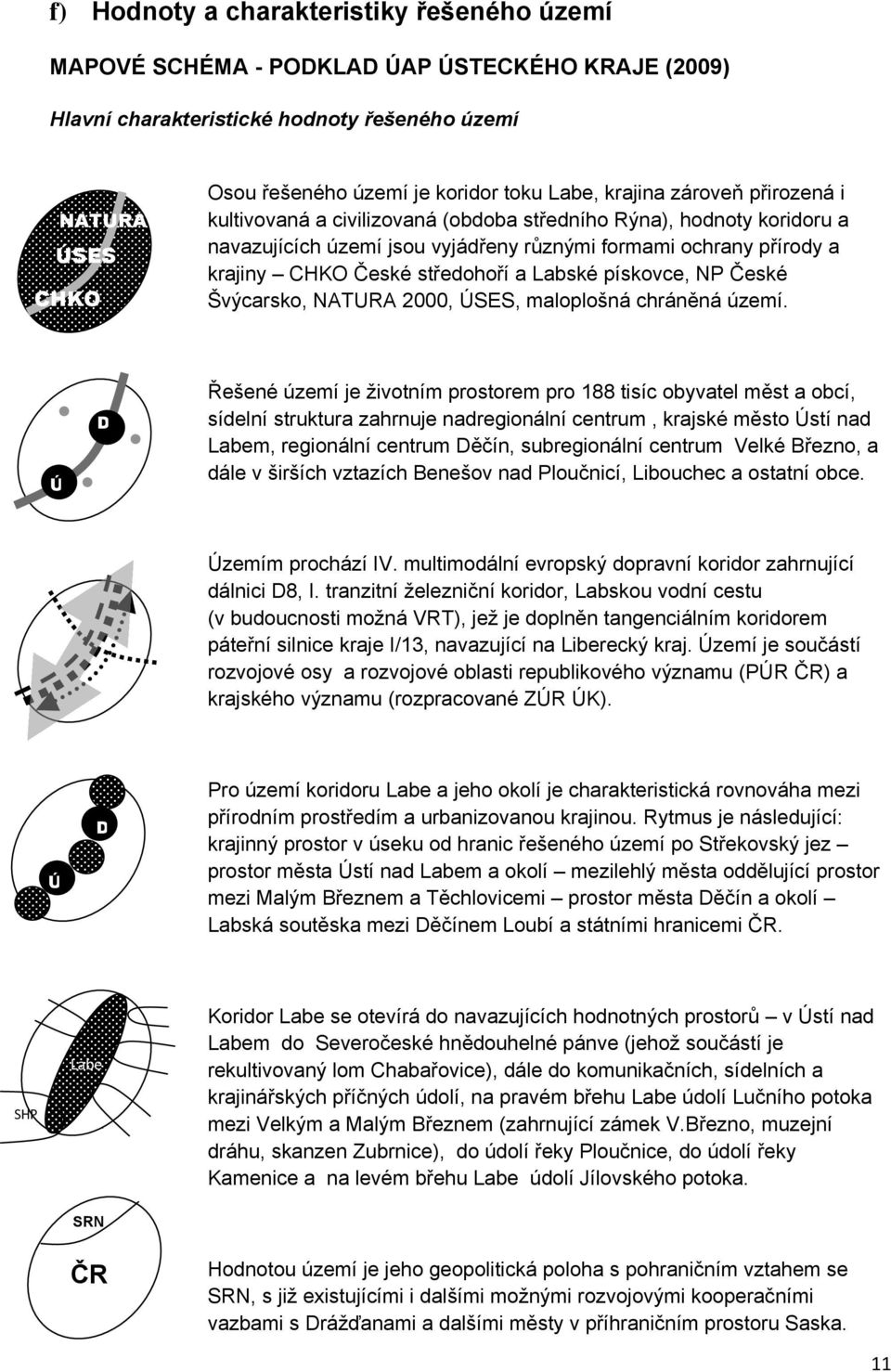 středohoří a Labské pískovce, NP České Švýcarsko, NATURA 2000, ÚSES, maloplošná chráněná území.
