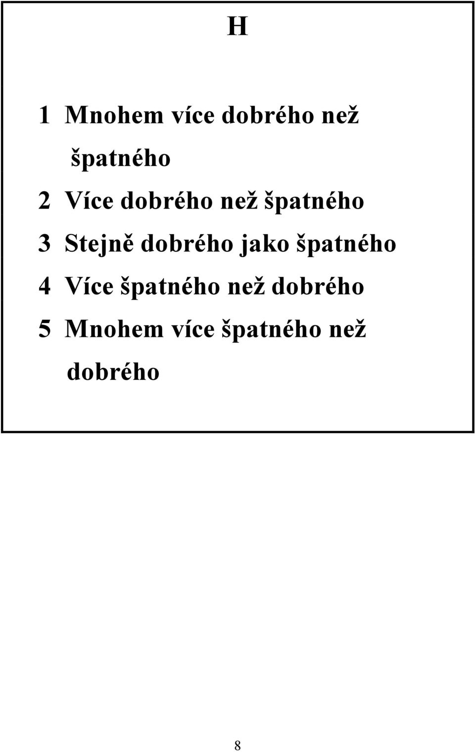 dobrého jako špatného 4 Více špatného