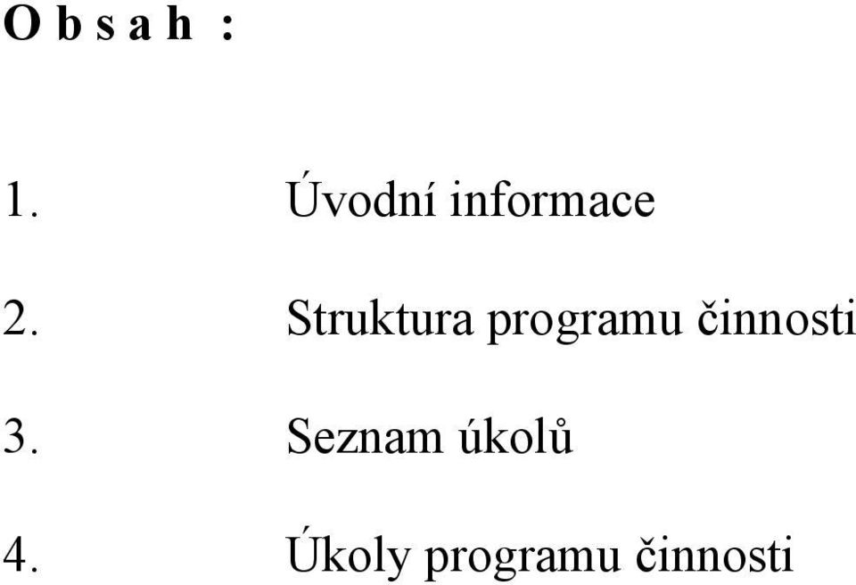 Struktura programu