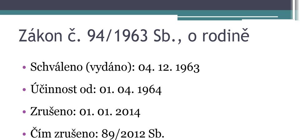 12. 1963 Účinnost od: 01. 04.