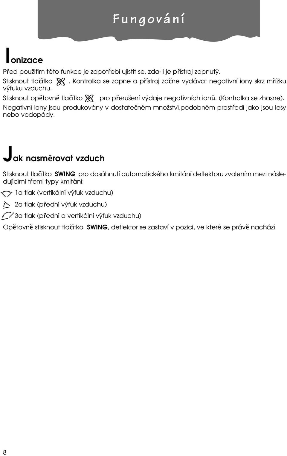 Negativní iony jsou produkovány v dostatečném množství,podobném prostředí jako jsou lesy nebo vodopády.