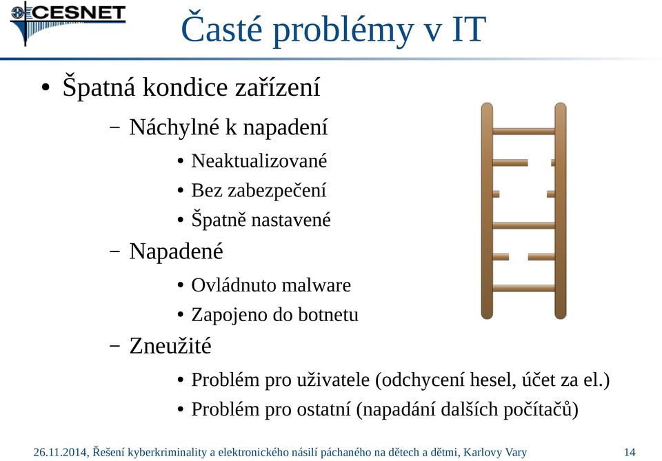 pro uživatele (odchycení hesel, účet za el.