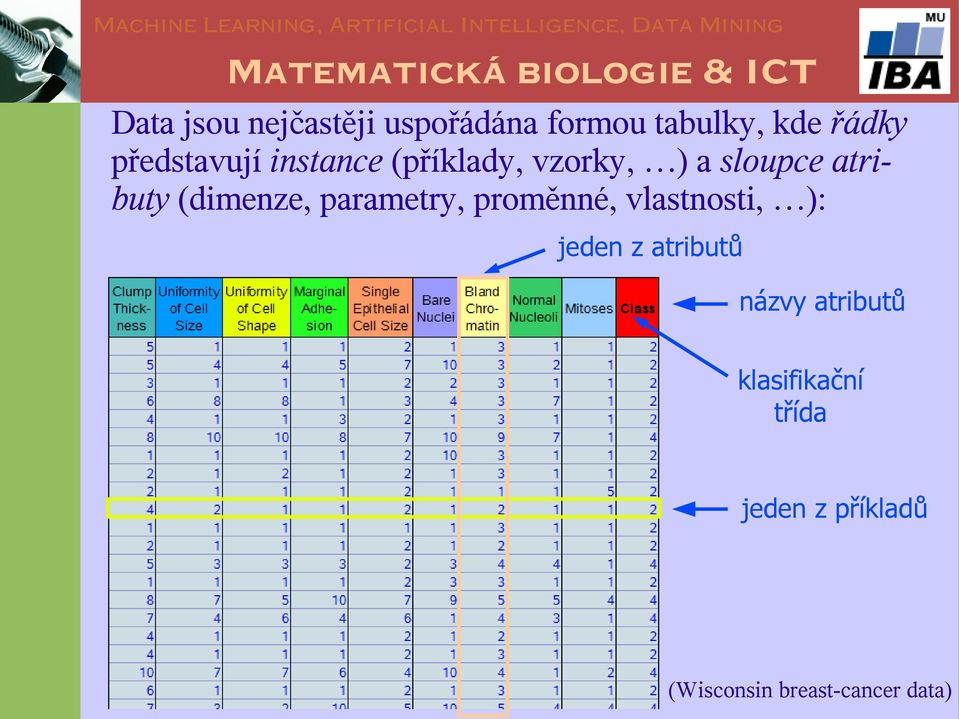 (dimenze, parametry, proměnné, vlastnosti, ): jeden z atributů