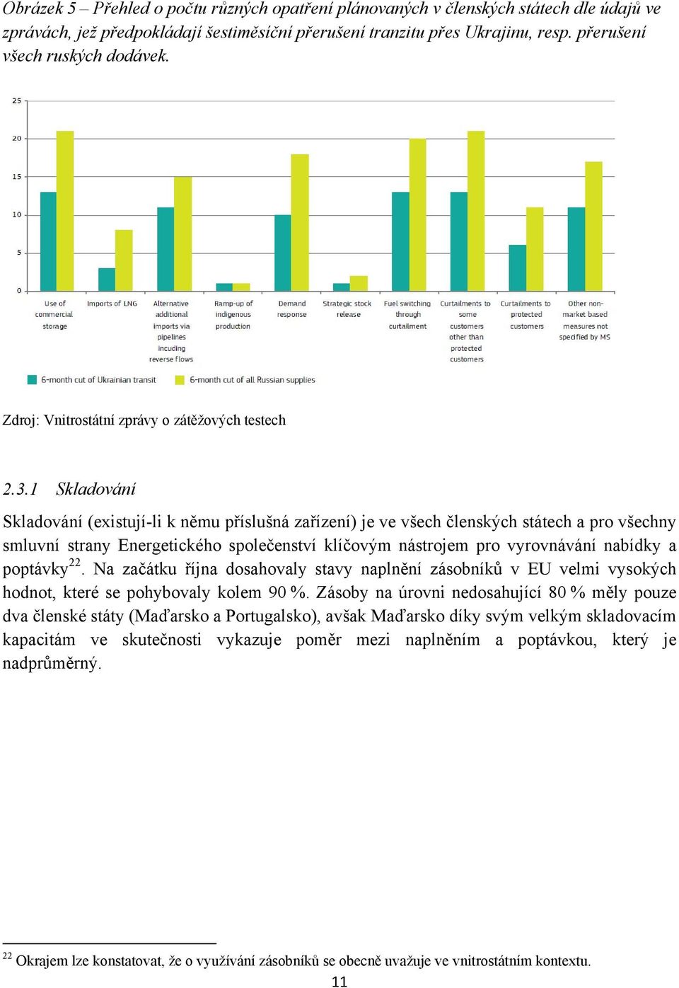 1 Skladování Skladování (existují-li k němu příslušná zařízení) je ve všech členských státech a pro všechny smluvní strany Energetického společenství klíčovým nástrojem pro vyrovnávání nabídky a