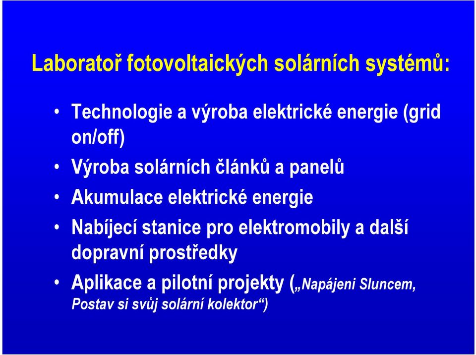 energie Nabíjecí stanice pro elektromobily a další dopravní prostředky