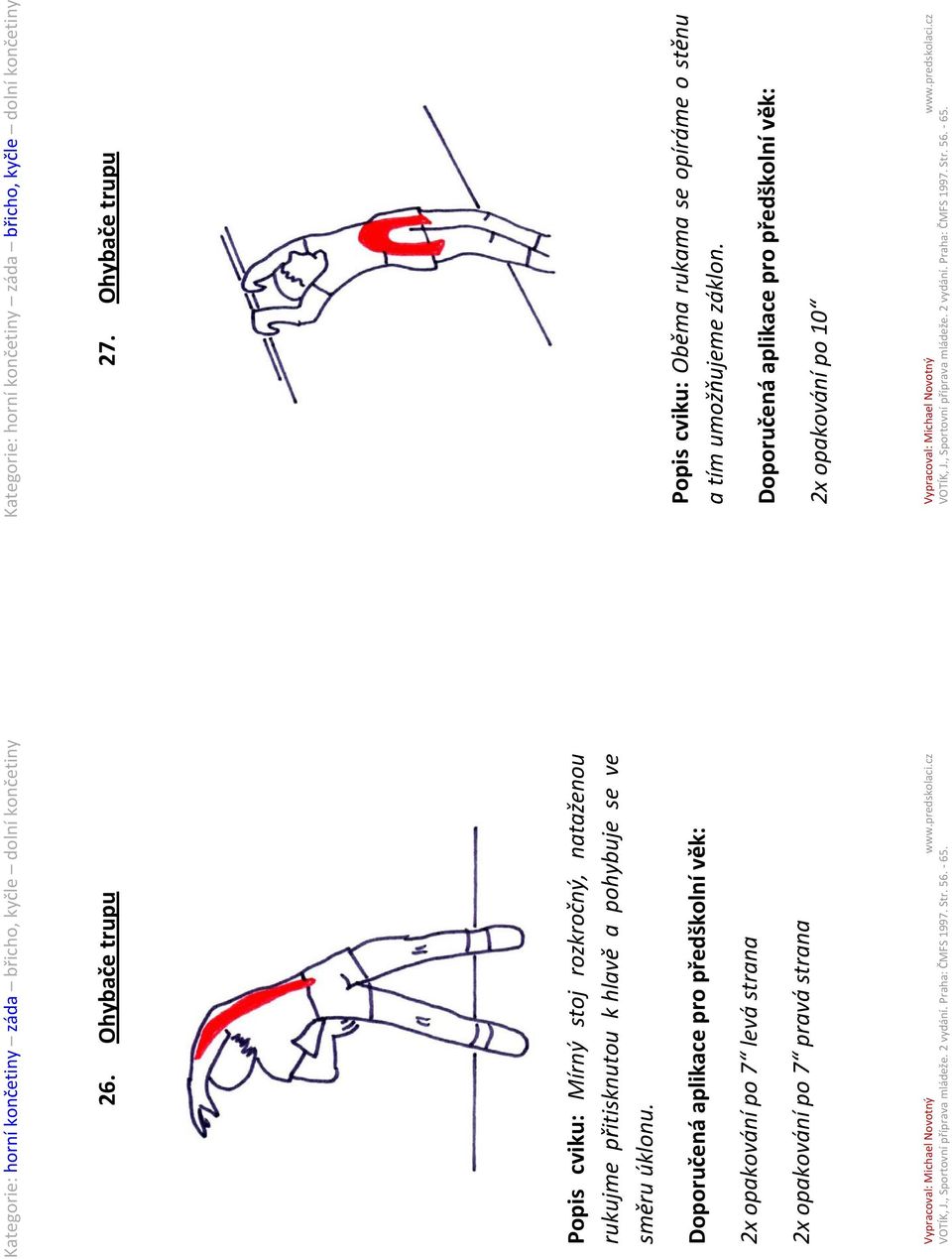 2x opakování po 7 levá strana 2x opakování po 7 pravá strana 27.