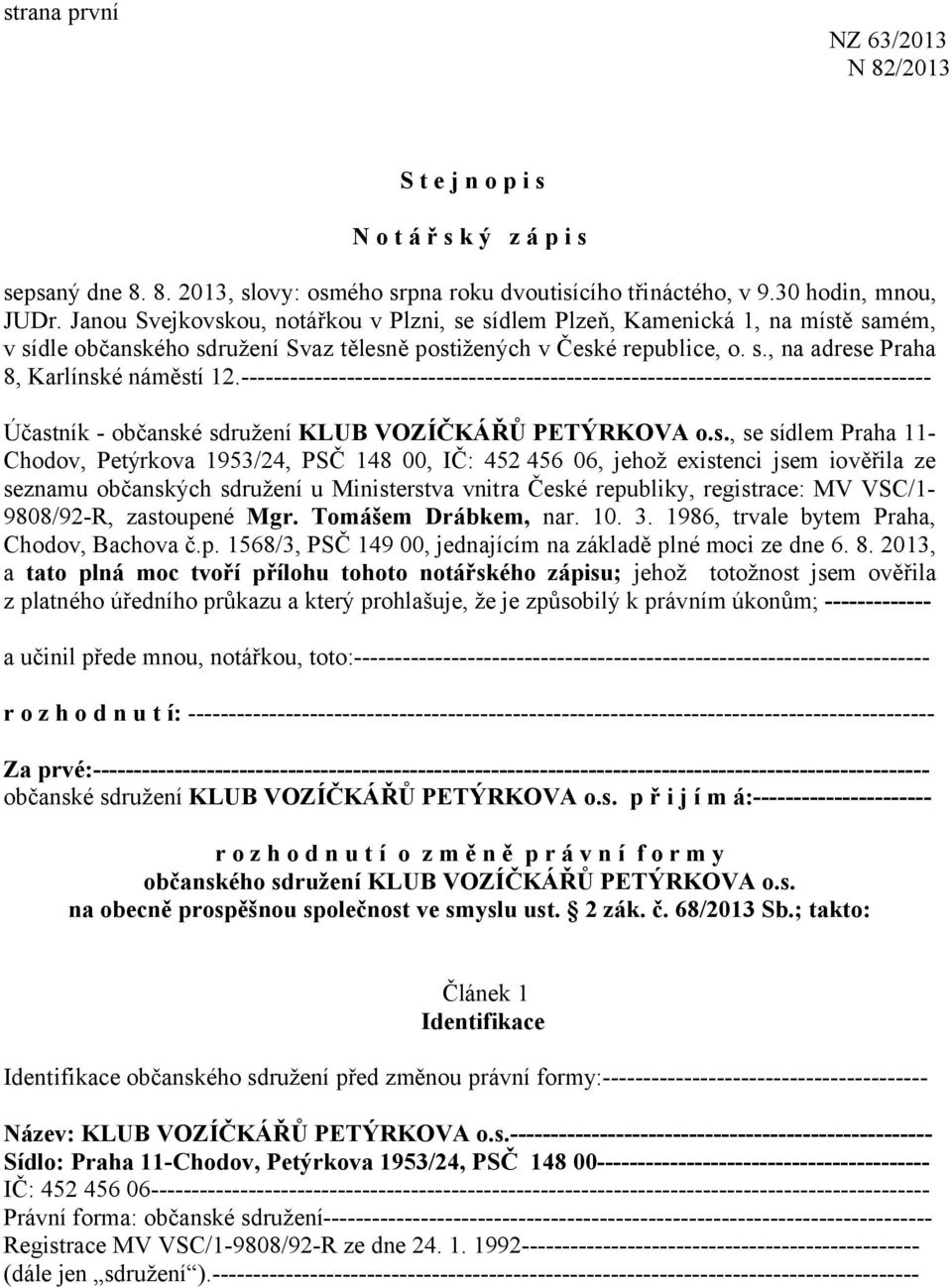------------------------------------------------------------------------------------- Účast