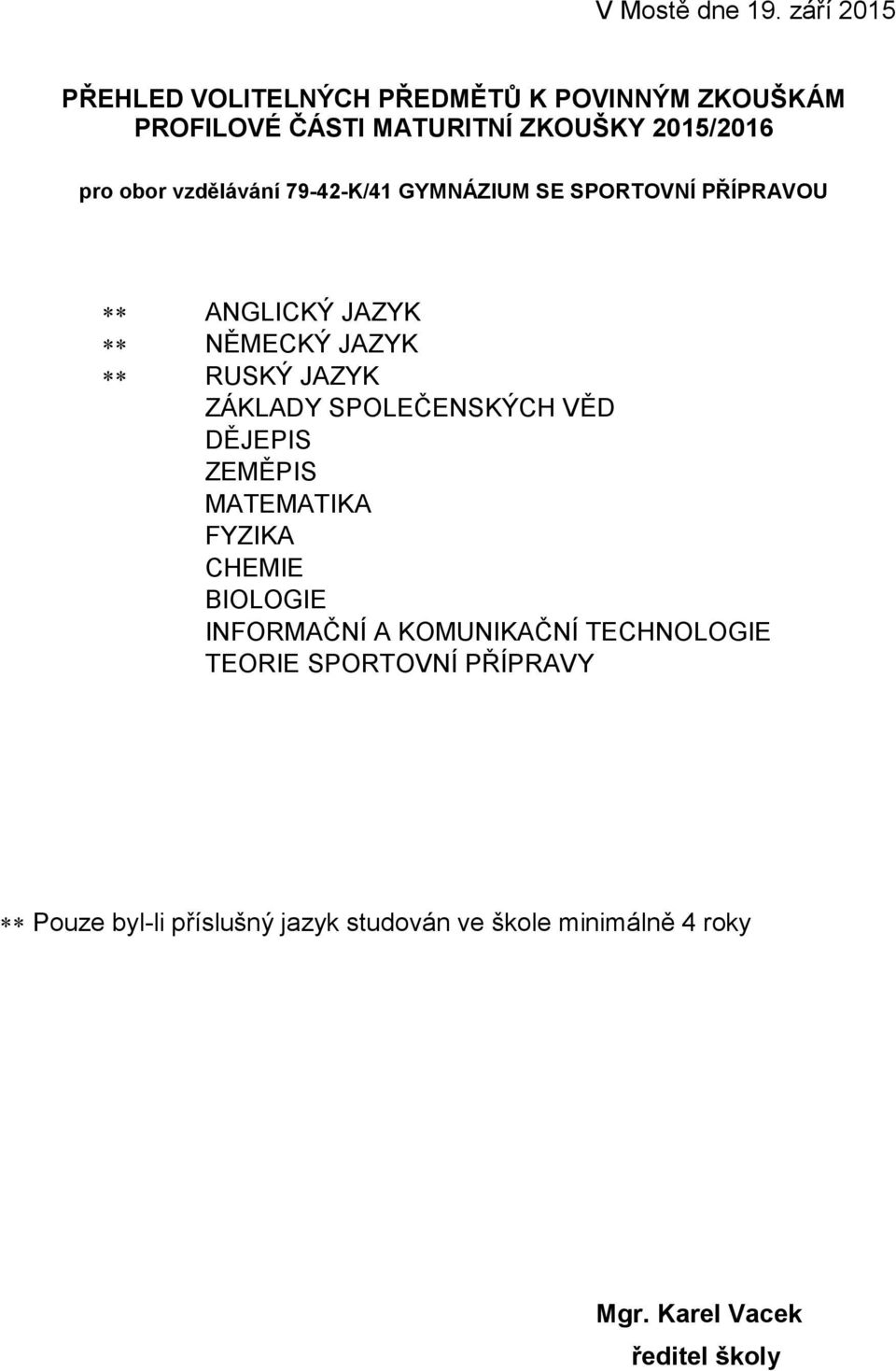 PŘÍPRAVOU RUSKÝ JAZYK TEORIE SPORTOVNÍ PŘÍPRAVY Pouze