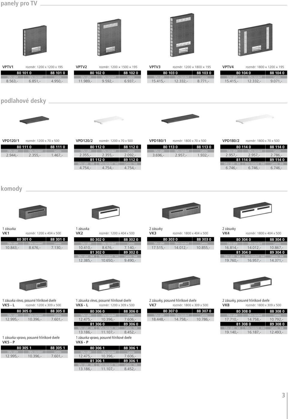 071,- podlahové desky VPD120/1 rozměr: 1200 x 70 x 500 VPD120/2 rozměr: 1200 x 70 x 500 VPD180/1 rozměr: 1800 x 70 x 500 VPD180/2 rozměr: 1800 x 70 x 500 80 111 0 88 111 0 2.944,- 2.355,- 1.