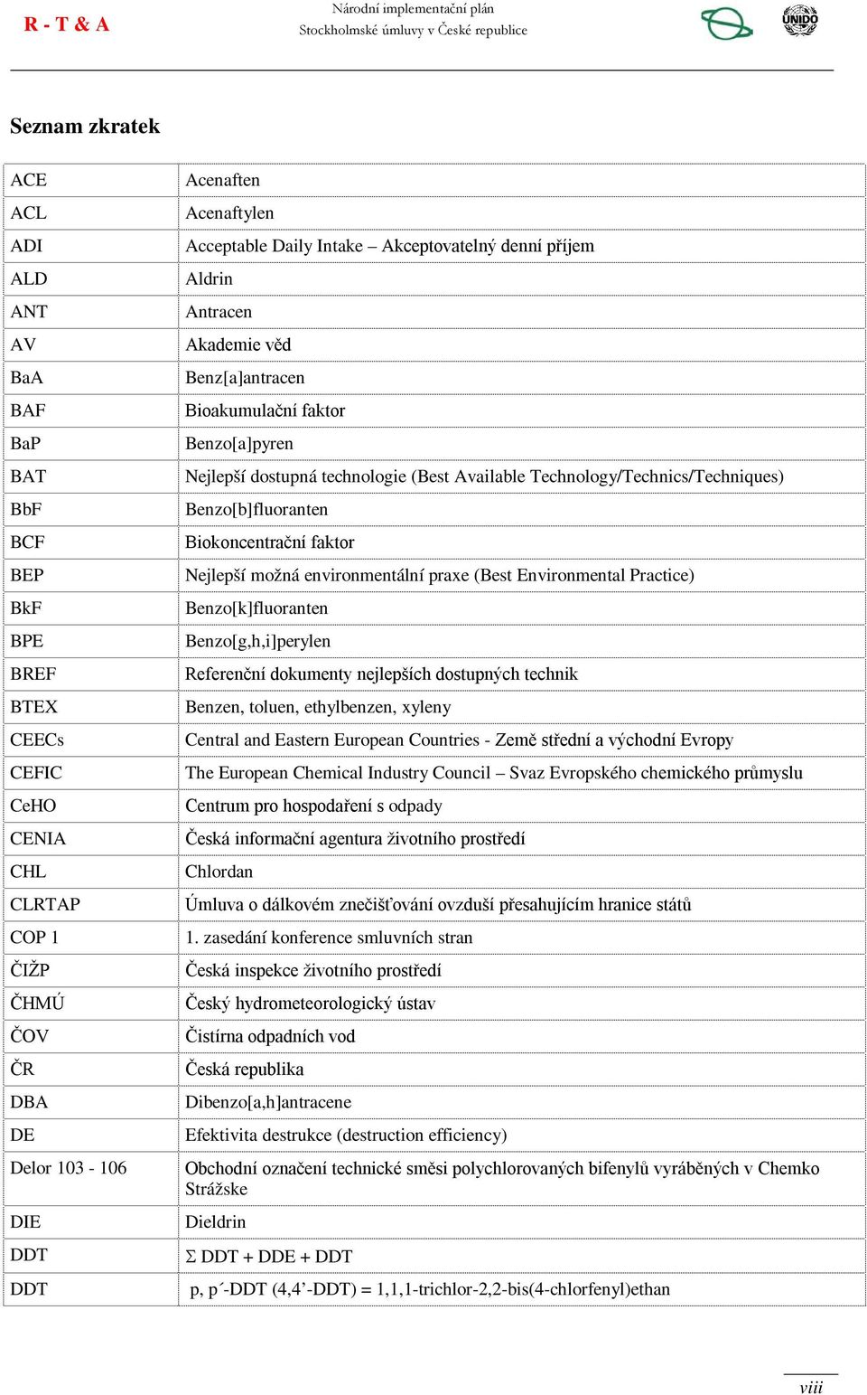 Technology/Technics/Techniques) Benzo[b]fluoranten Biokoncentrační faktor Nejlepší možná environmentální praxe (Best Environmental Practice) Benzo[k]fluoranten Benzo[g,h,i]perylen Referenční
