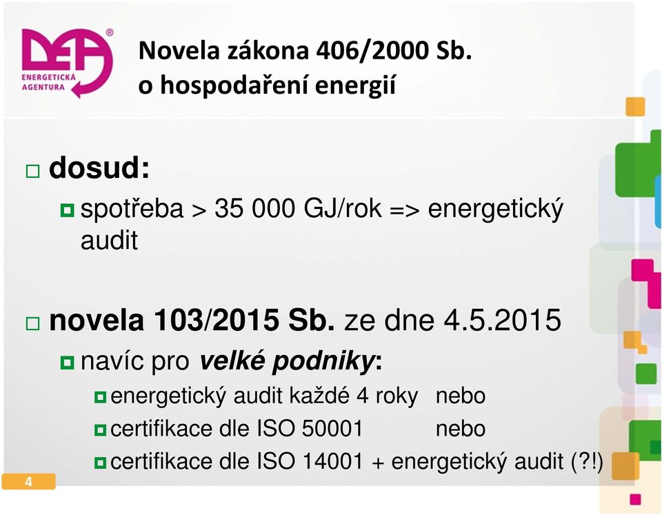audit novela 103/2015 