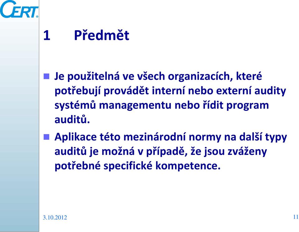 program auditů.