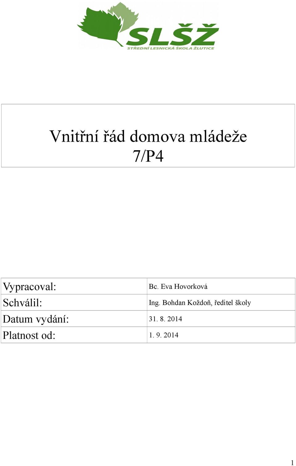 Eva Hovorková Ing.