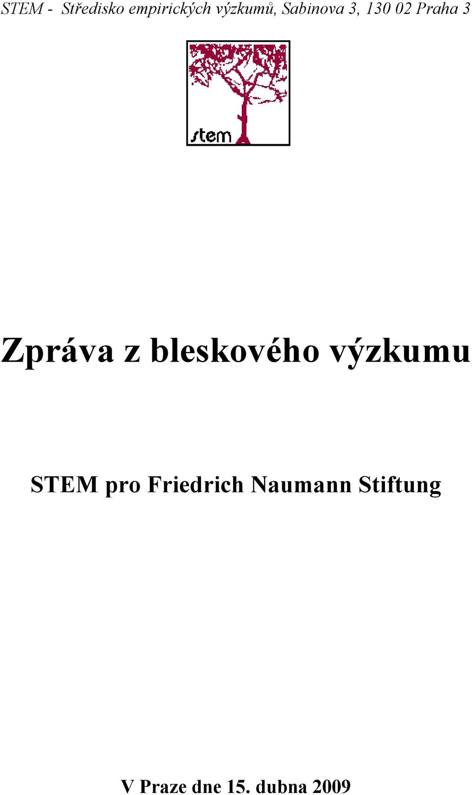 bleskového výzkumu STEM pro Friedrich