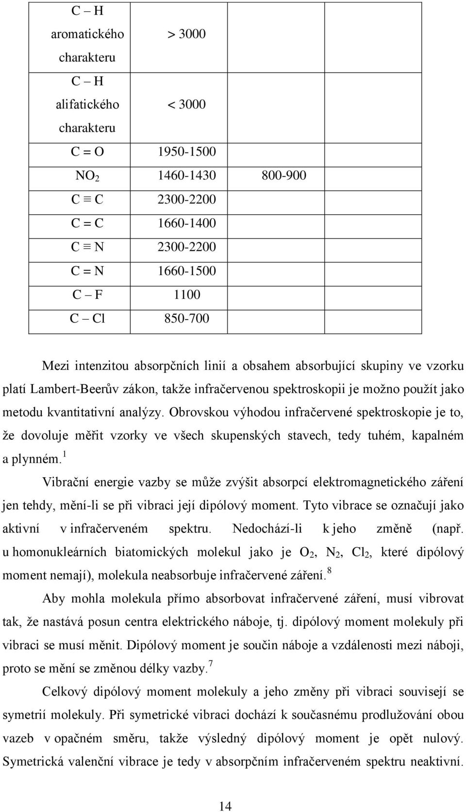 Obrovskou výhodou infračervené spektroskopie je to, ţe dovoluje měřit vzorky ve všech skupenských stavech, tedy tuhém, kapalném a plynném.