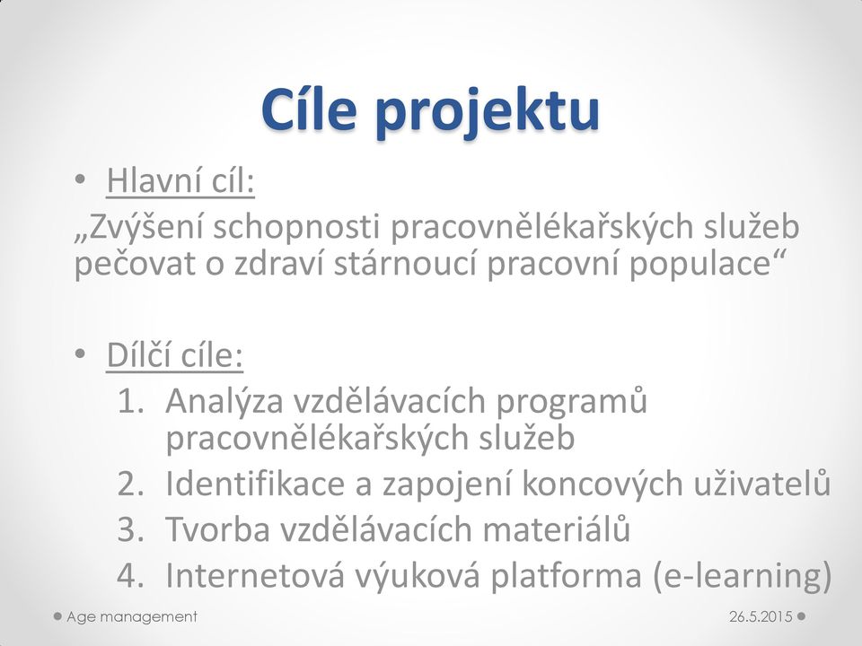 Analýza vzdělávacích programů pracovnělékařských služeb 2.