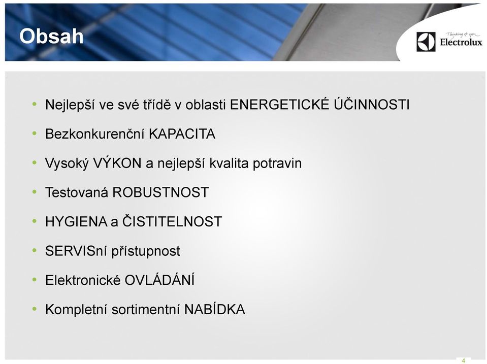 potravin Testovaná ROBUSTNOST HYGIENA a ČISTITELNOST SERVISní