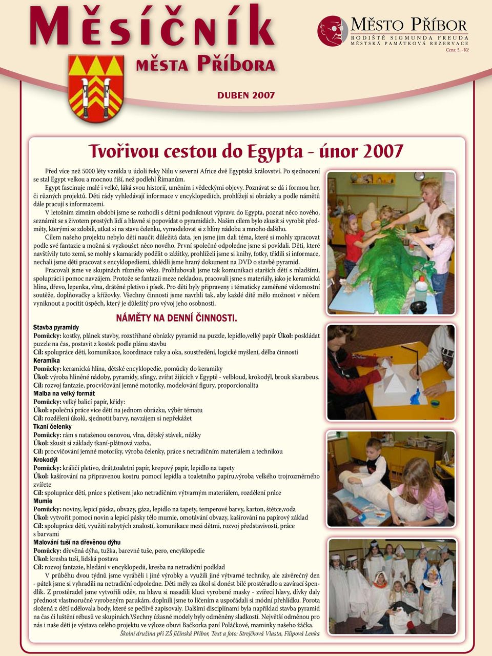 města Příbora duben 2007 Tvořivou cestou do Egypta - únor PDF Free Download