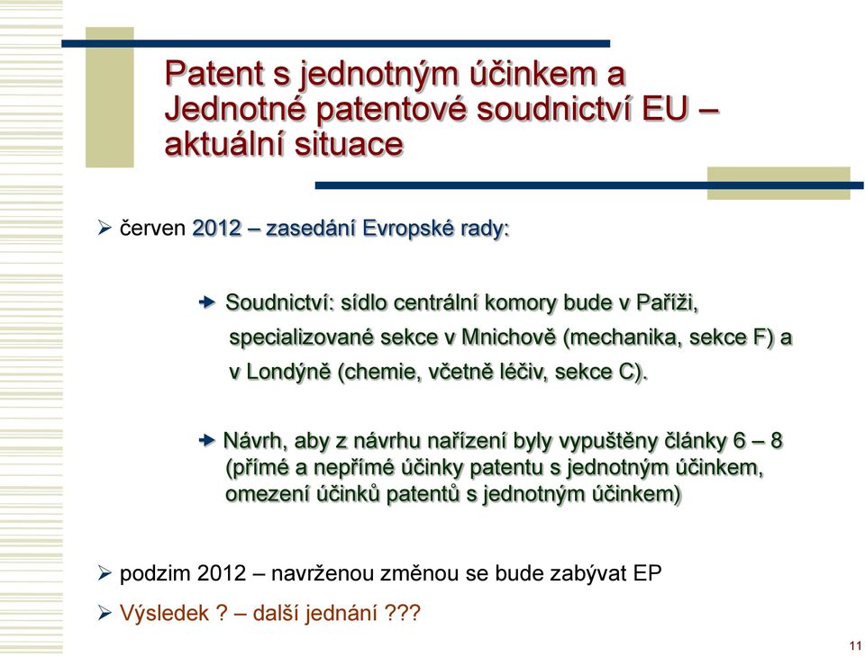 (chemie, včetně léčiv, sekce C).